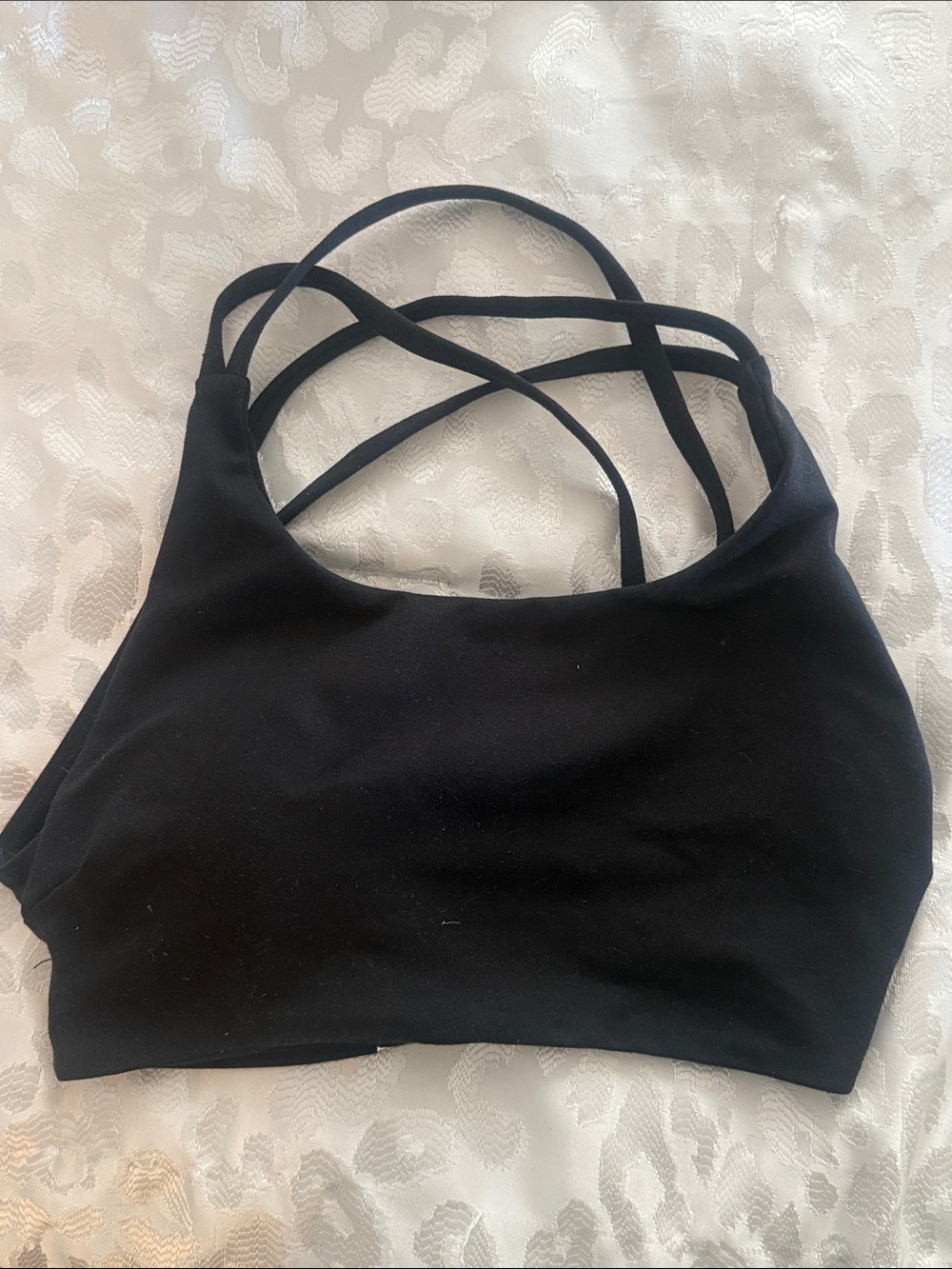 Bombshell Sportswear Black Strappy Sports Bra